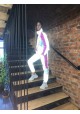 Спортивный костюм светоотражающий малиново-серый